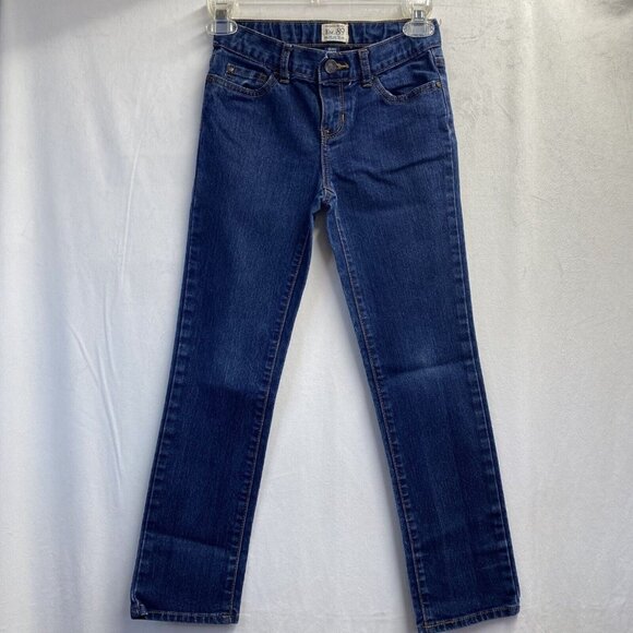 Est. 89 Place Adjustable Waist Skinny Leg Jeans Girl's Sz 8 Blue Stretch Used - Picture 1 of 15